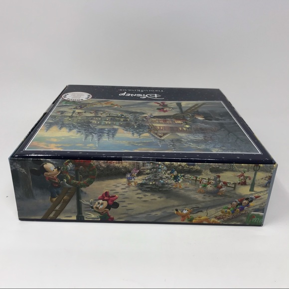 Thomas Kinkade - Mickey's Victorian Christmas 1000 Piece Puzzle w/ Poster Sealed - Picture 6 of 7